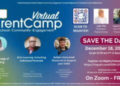 Join us for Virtual ParentCamp Wednesday, December 18th