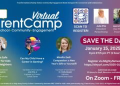 Join us for the first Virtual ParentCamp of 2025 – January 15th 8 pm ET/5 pm PT